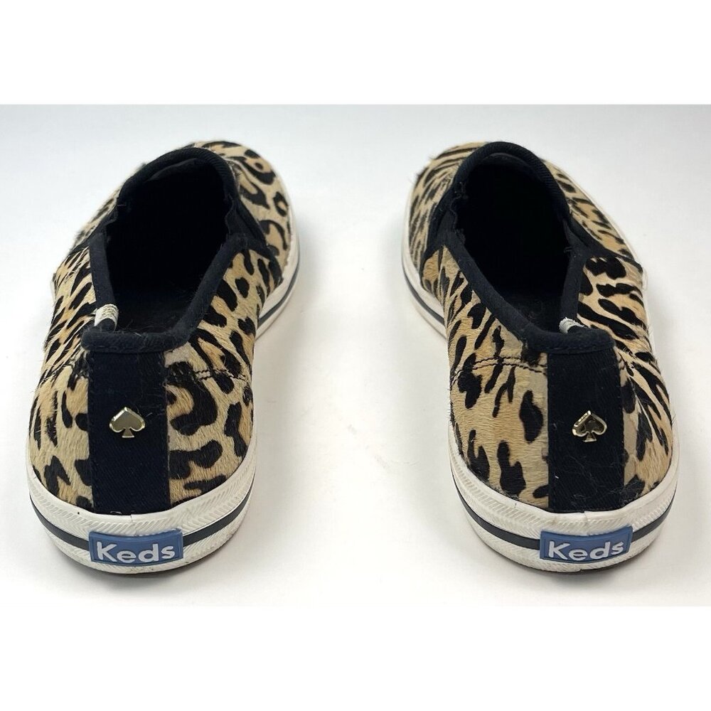 KEDS for KATE SPADE NY Womens US 8 Leopard Cow Hide SNEAKERS Shoes WH57797 EUC - Picture 5 of 8